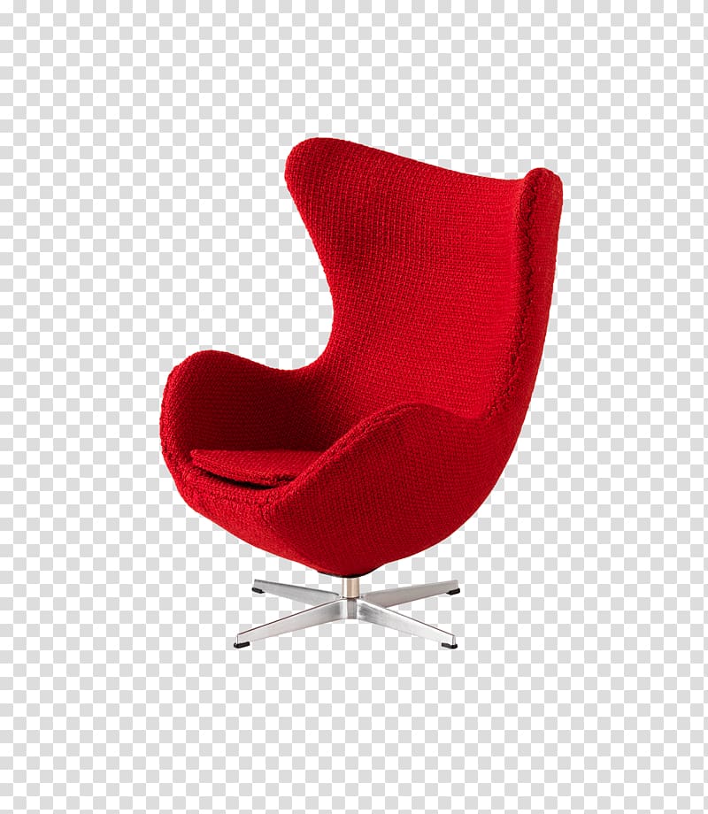 Egg Eames Lounge Chair Swan Fritz Hansen, red variant cancer cell transparent background PNG clipart