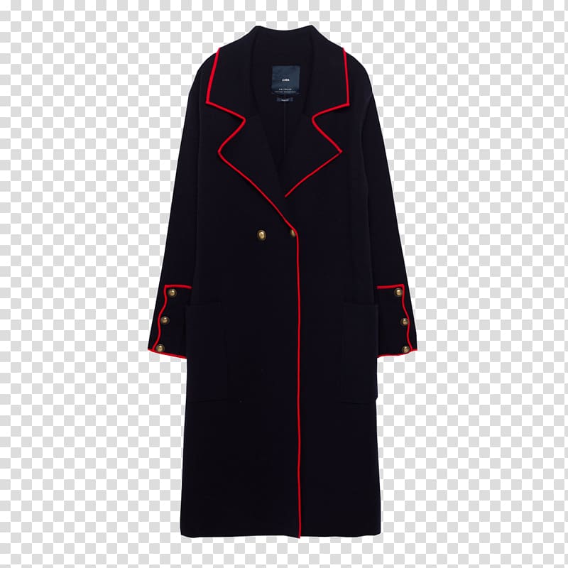 Overcoat Jacket Fashion Navy blue, jacket transparent background PNG clipart