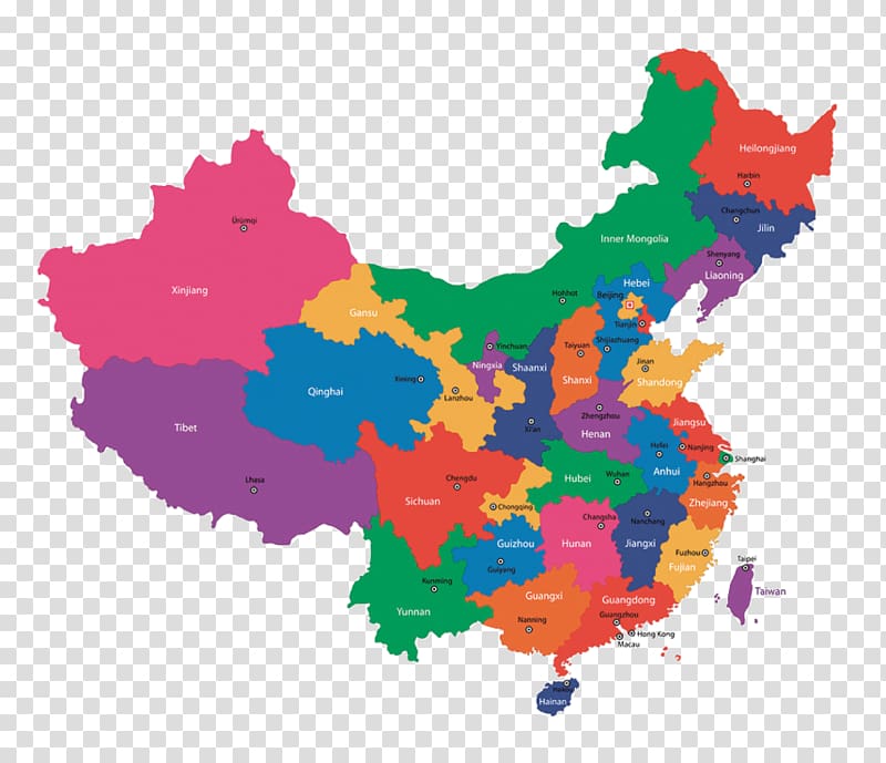 China Map, China transparent background PNG clipart