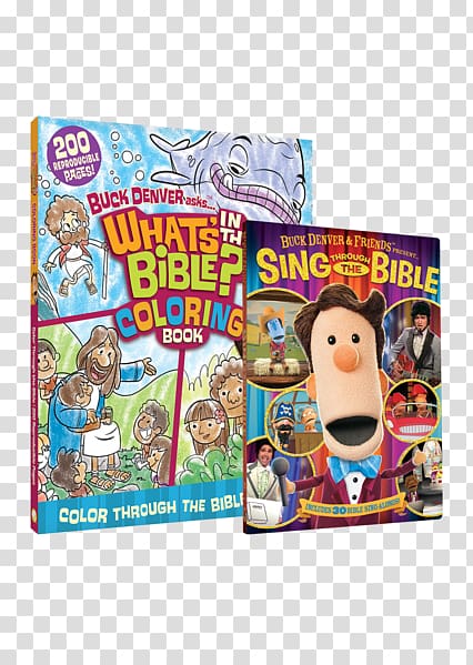 Buck Denver Asks... What's in the Bible Coloring Book: Color Through the Bible from Genesis to Revelation! What's In The Bible? Buck Denver Asks..What's In The Bible, The Songs! Religious text, Sing board transparent background PNG clipart