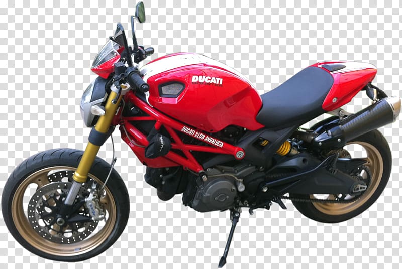 Ducati Monster Motorcycle Exhaust system Car Ducati 1098, motorcycle transparent background PNG clipart