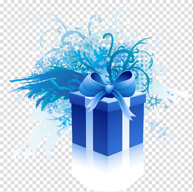 Gift card Coupon Voucher Gift shop, Beautiful blue gift box transparent background PNG clipart
