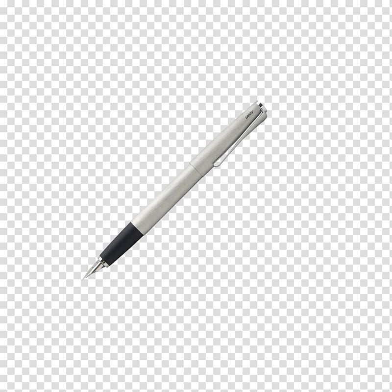 Silver Pen Metal Drawing, Brushed silver pen transparent background PNG clipart