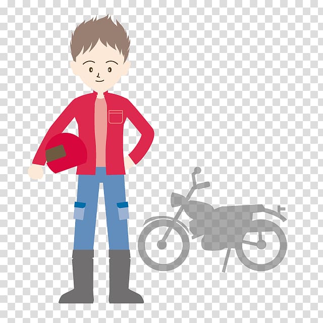 Motorcycle Job Driver\'s education, delivery person transparent background PNG clipart