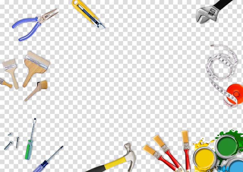 Tool Paint Laborer, Tools for decoration workers transparent background PNG clipart