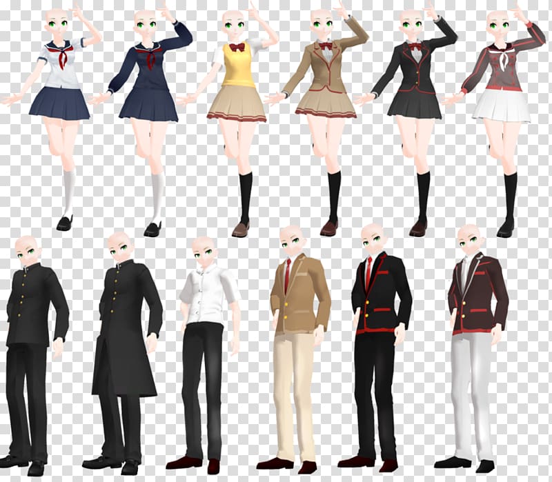 Yandere Simulator School uniform Clothing, dress transparent background PNG clipart