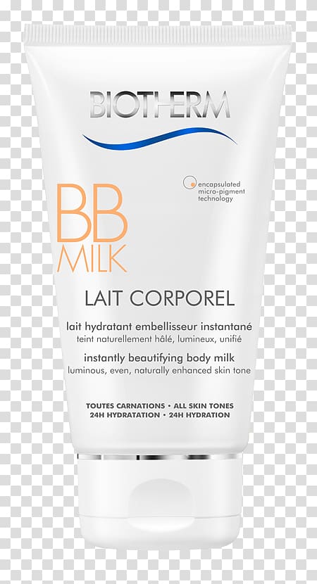 Cream Lotion Biotherm BB Milk Lait Corporel Biotherm Lait Corporel Body Milk, milk transparent background PNG clipart