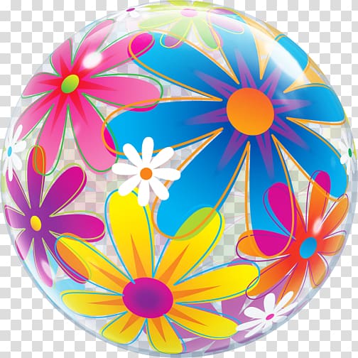 Balloon Flower Party Birthday Floral design, children supplies transparent background PNG clipart