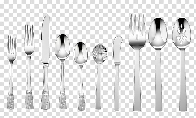 Cutlery Cuisinart Kitchen utensil Spoon Fork, Silverware transparent background PNG clipart