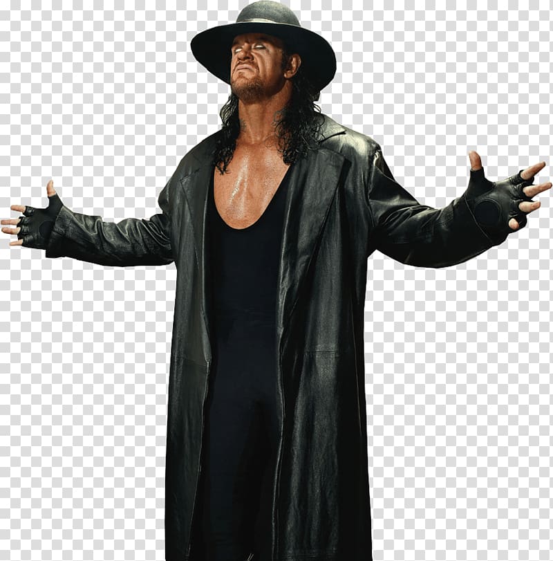 WWE Undertaker raising his hands, Undertaker Praying transparent background PNG clipart