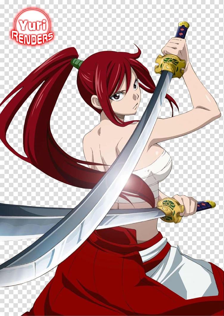 Erza Scarlet Natsu Dragneel Gray Fullbuster Fairy Tail Character, Shark TAIL transparent background PNG clipart
