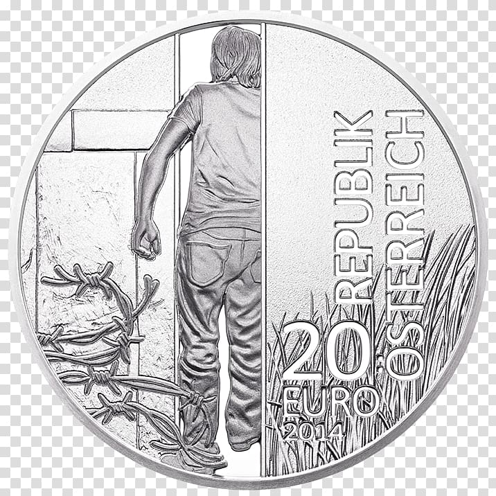 Berlin Wall fall Silver coin Iron Curtain, Berlin Wall transparent background PNG clipart