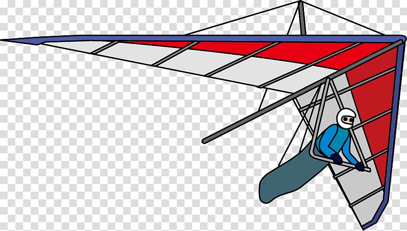 cartoon hang glider