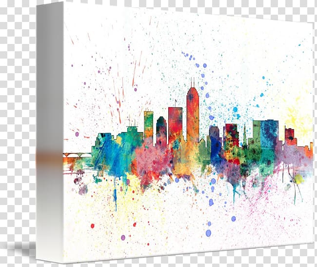 Indianapolis Painting Canvas print Art, painting transparent background PNG clipart