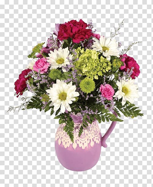 Floristry Vase Flower bouquet Rose, hydrangeas mason jar transparent background PNG clipart