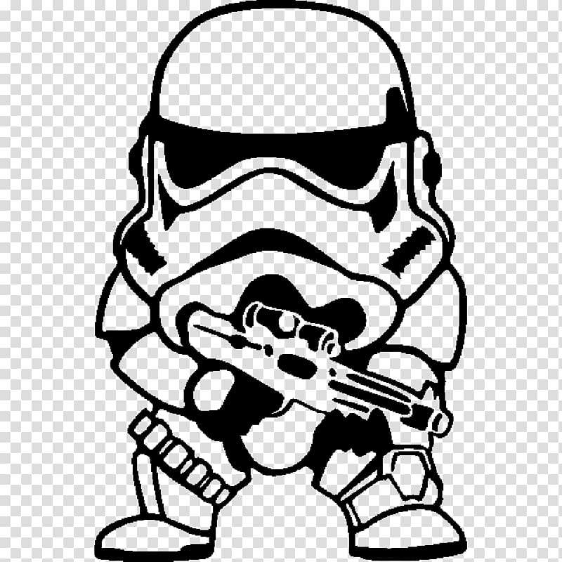 Stormtrooper Star Wars Chibi Yoda Drawing, stormtrooper transparent background PNG clipart
