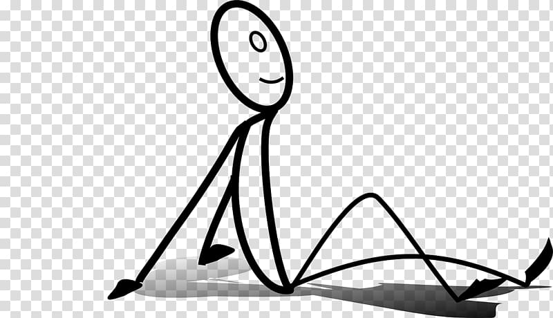 Stick figure Sitting , stickmen transparent background PNG clipart