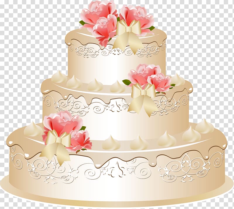 Wedding cake Birthday cake Tart, PINK CAKE transparent background PNG clipart