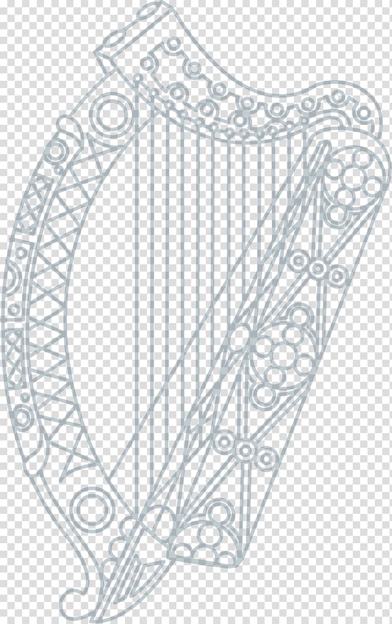 Ireland Scotland Celtic harp Logo, harp transparent background PNG clipart