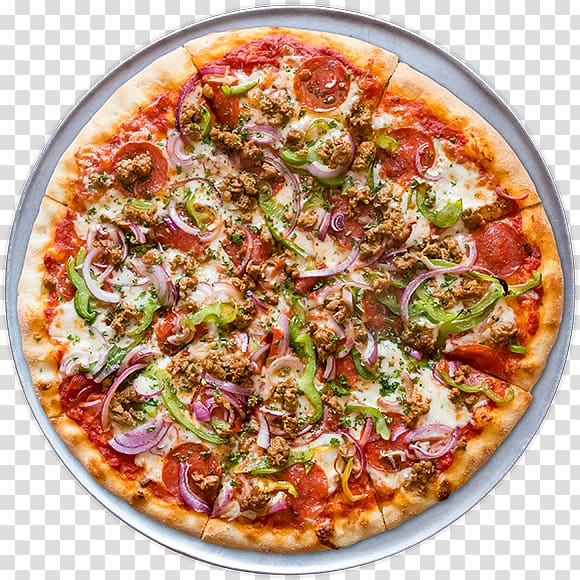 Seafood pizza Vegetarian cuisine Italian cuisine Restaurant, pizza transparent background PNG clipart