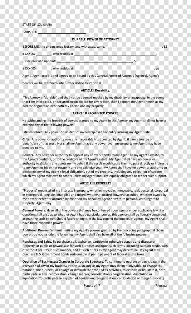 Power of attorney Form Revocation Paper Template, lawyer transparent background PNG clipart