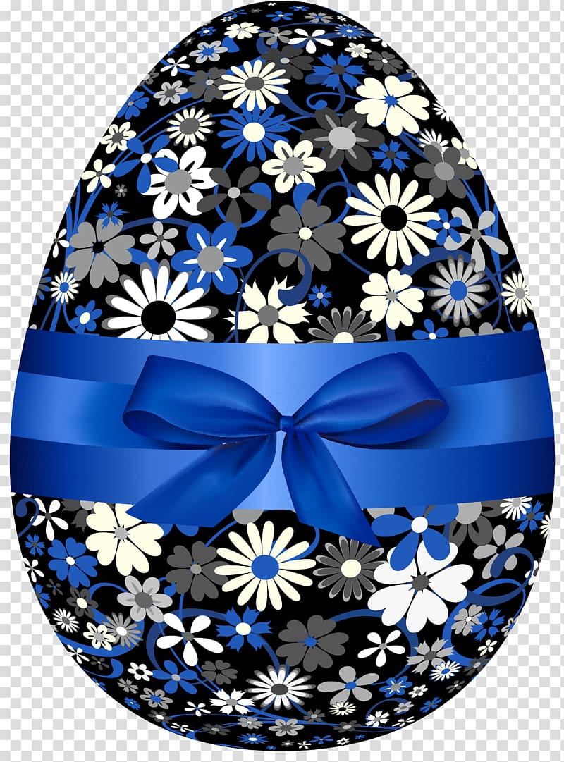 Easter egg Paschal greeting Holiday Ansichtkaart, hand painted blue transparent background PNG clipart
