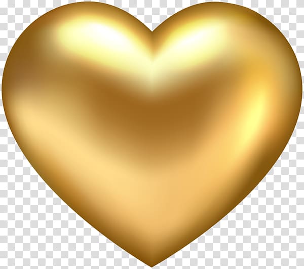 Gold Heart , gold transparent background PNG clipart