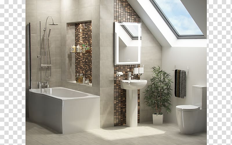 Modern Bathroom Shower Suite Furniture, Milano 5 transparent background PNG clipart