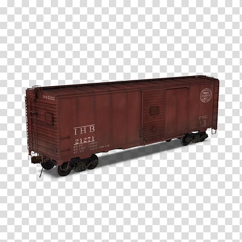 Rail transport Train Passenger car Boxcar Railroad car, train transparent background PNG clipart