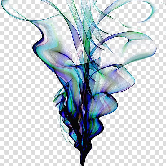 creative blue smoke transparent background PNG clipart