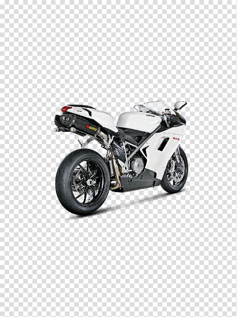 Exhaust system Motorcycle Akrapovič Ducati 848 Muffler, motorcycle transparent background PNG clipart