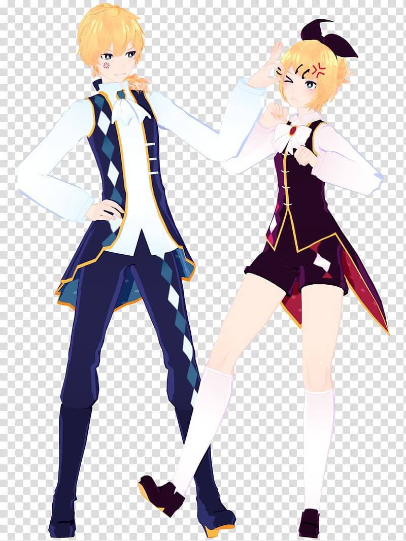 Kagamine Rin/Len Artist Model, childish transparent background PNG clipart