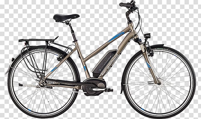 City bicycle Electric bicycle Hybrid bicycle Step-through frame, stage glare transparent background PNG clipart