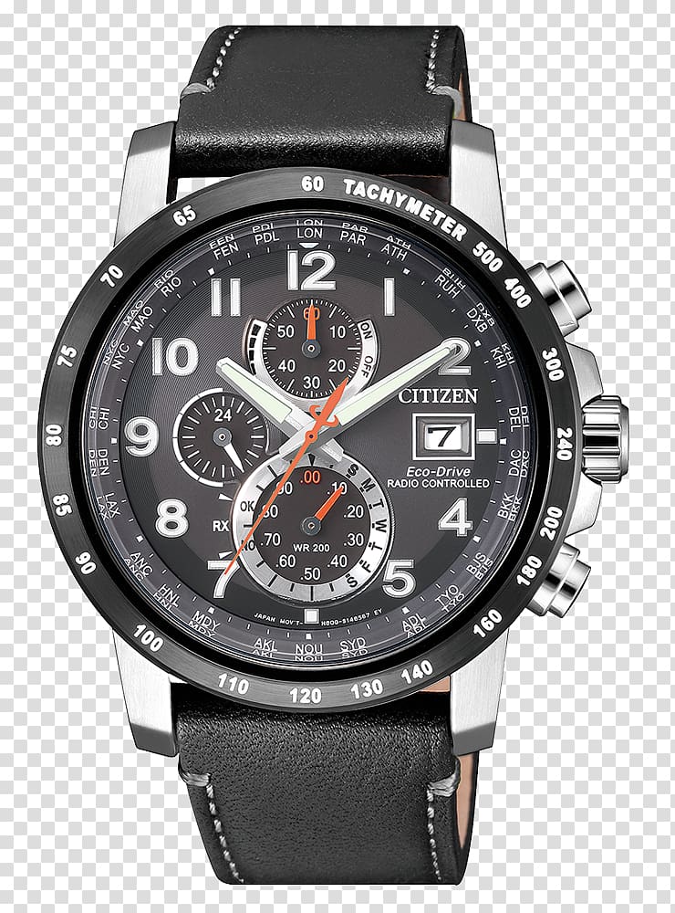 Eco-Drive Citizen Holdings Watch Chronograph Radio clock, Eco-Drive transparent background PNG clipart