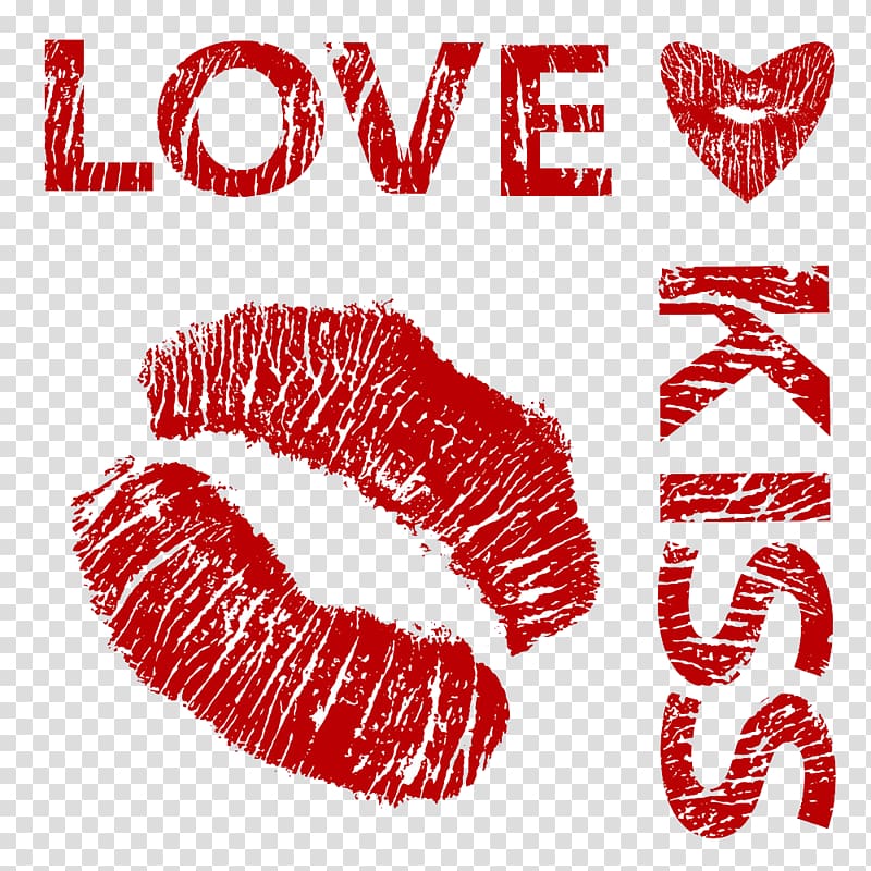 Printing Kiss Art, love kiss buckle creative HD Free transparent background PNG clipart