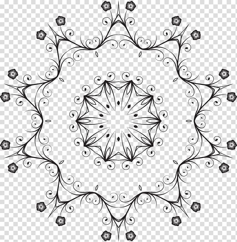 Line art Black and white , Wheel of Dharma transparent background PNG clipart