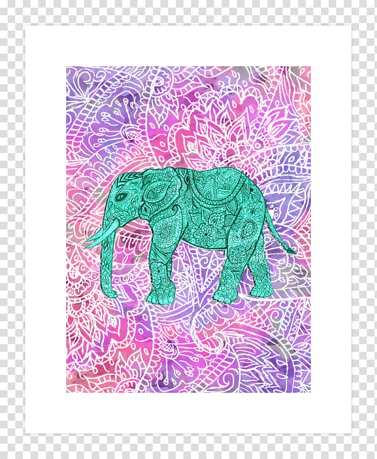 Indian elephant Pattern, elephant transparent background PNG clipart