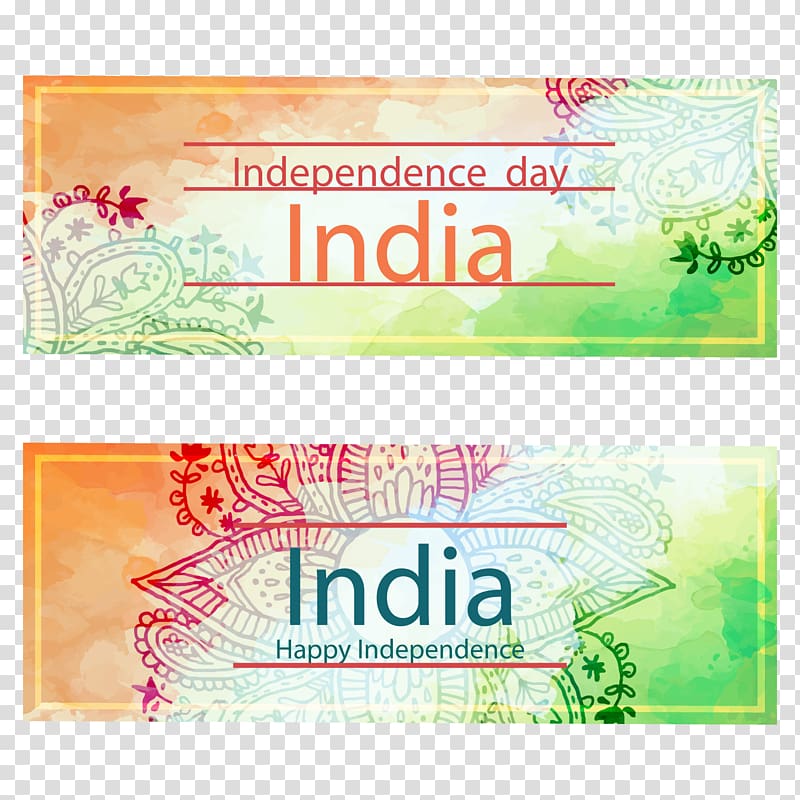 India Web banner, India\'s Independence Day banners Drawing transparent background PNG clipart