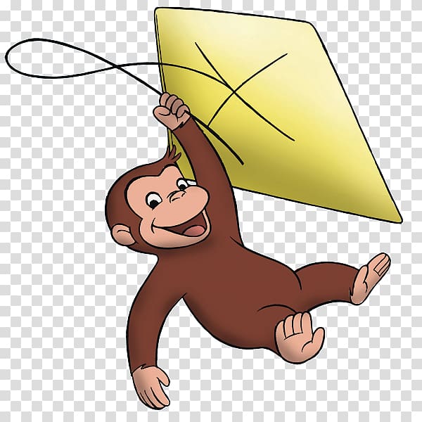 curious George, Curious George Flies a Kite Cartoon , monkey cartoon transparent background PNG clipart