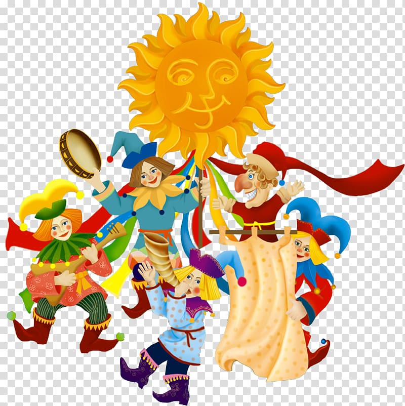 Maslenitsa Holiday Pancake Straw man , others transparent background PNG clipart