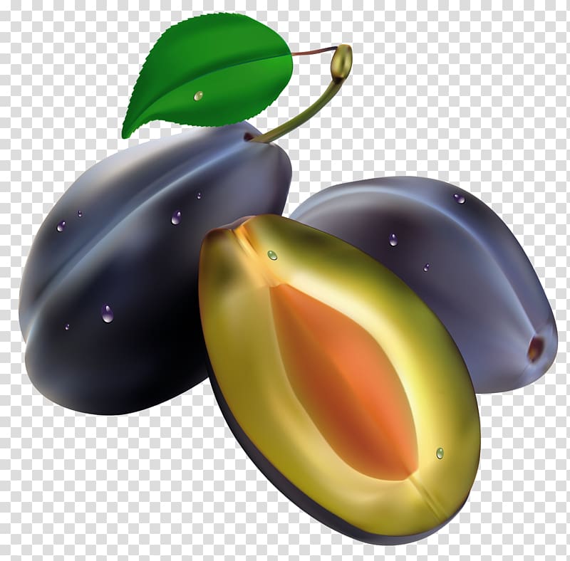 avocado fruit illustration, Plum , Plums transparent background PNG clipart