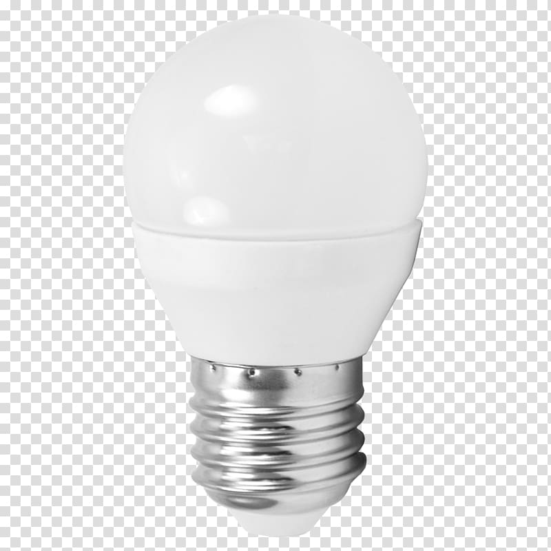 Light-emitting diode LED lamp Edison screw Incandescent light bulb, technology luminous efficiency transparent background PNG clipart