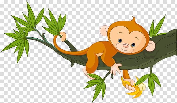 Tree Monkey , tree transparent background PNG clipart
