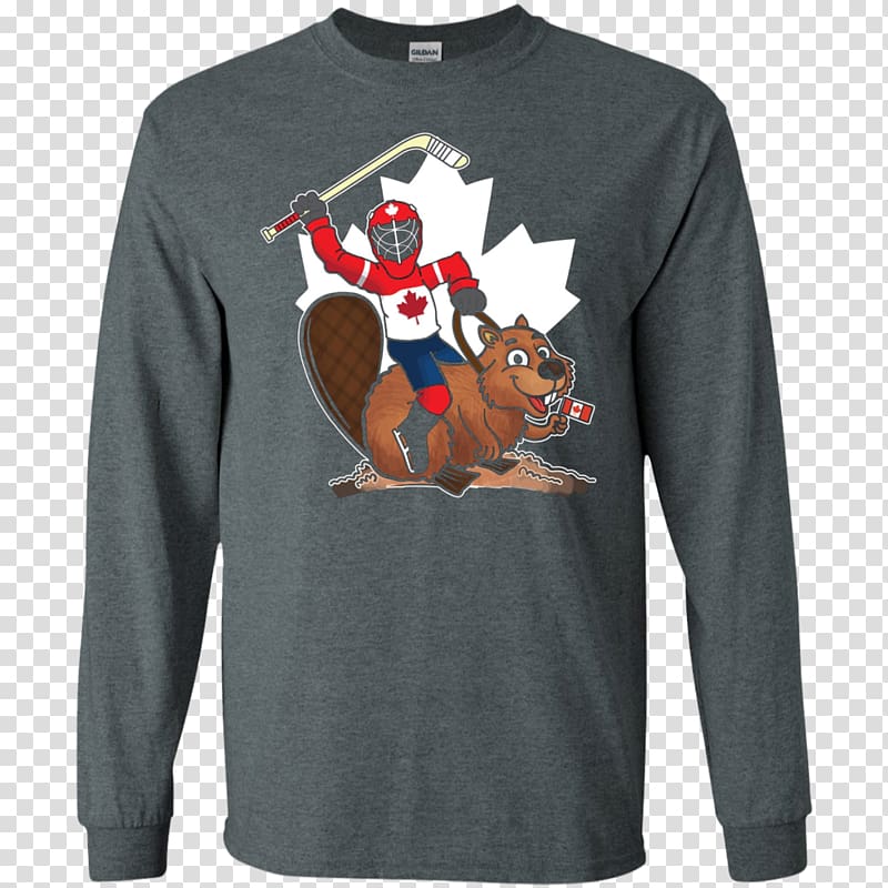 Long-sleeved T-shirt Goku Long-sleeved T-shirt, Beaver Hockey transparent background PNG clipart