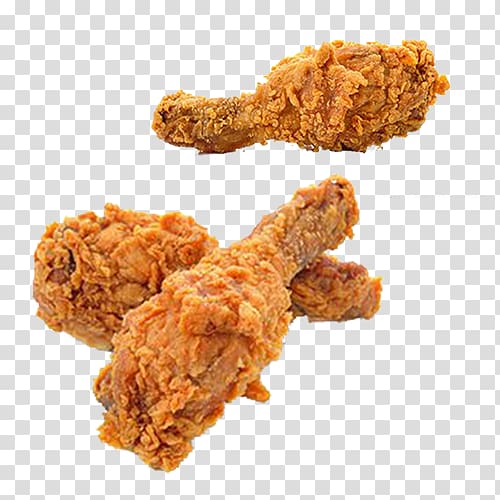 three fried chickens, Fried chicken French fries KFC European cuisine, Fried chicken transparent background PNG clipart