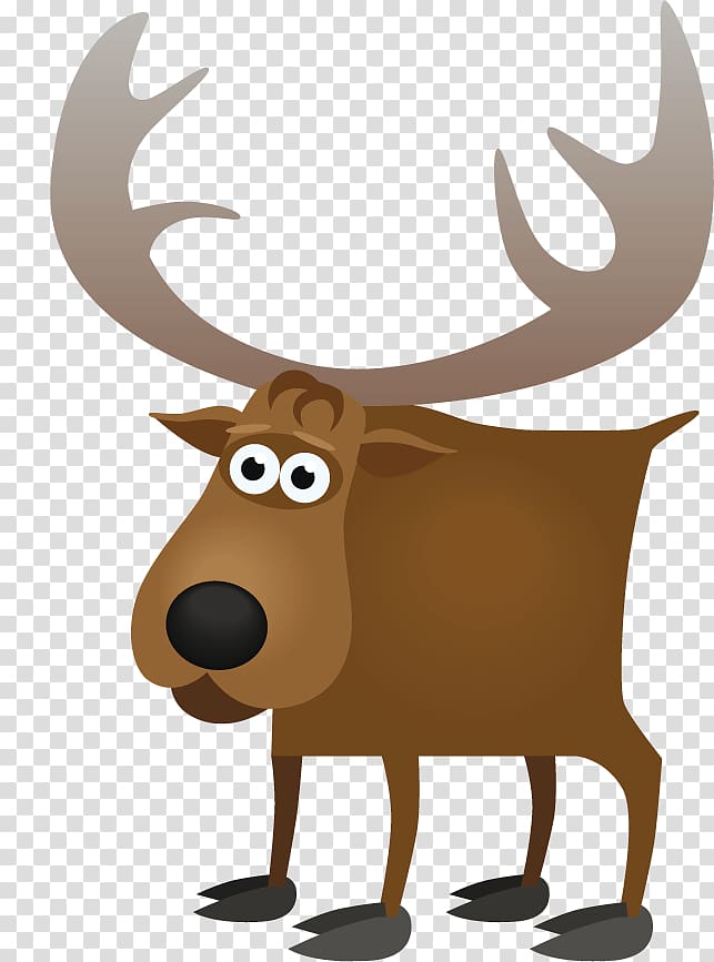 Deer Moose Cartoon , deer transparent background PNG clipart