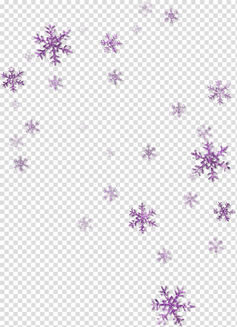 Snowflake , Purple fresh snowflakes floating material transparent background PNG clipart
