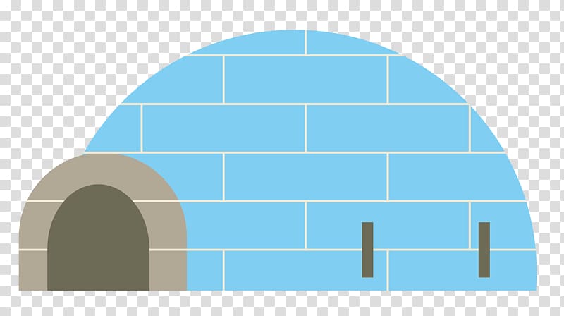 Architecture Flat design Yaodong, flat blue cartoon cave transparent background PNG clipart