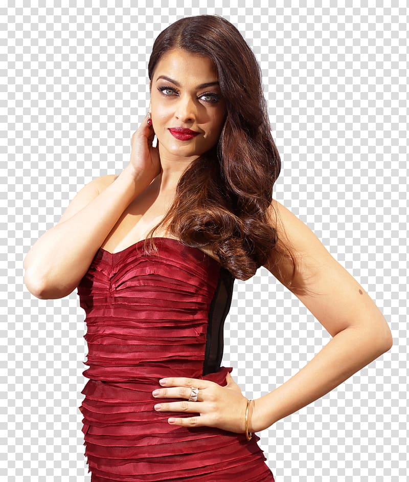 woman holding her cheek and hip, Aishwarya Rai 4K resolution 1080p , Aishwarya Rai transparent background PNG clipart