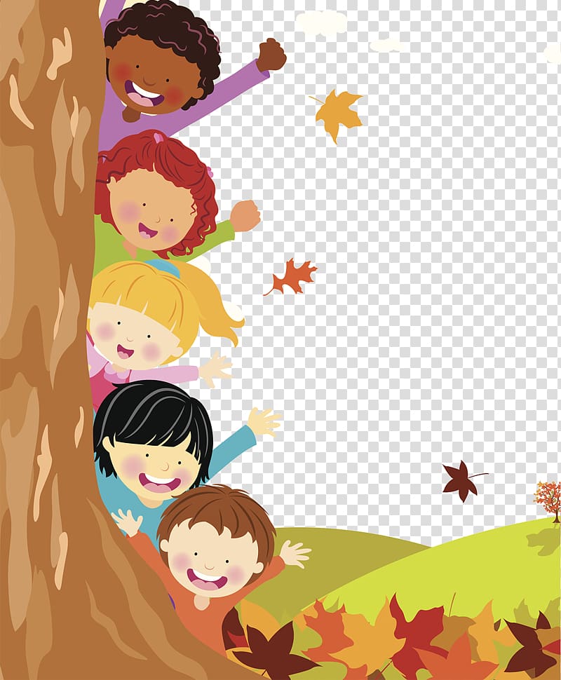 childhood time, little friends play transparent background PNG clipart